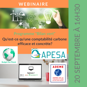 Image related to post "Webinaire #2 – Bilan Vert le 21 Octobre à 13h30"